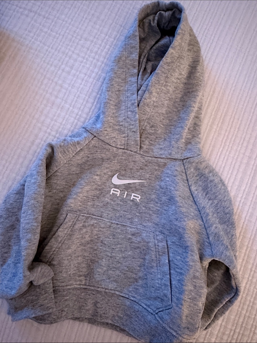 Nike Light Gray Hoodie with Black Logo